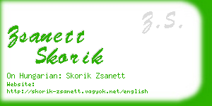 zsanett skorik business card